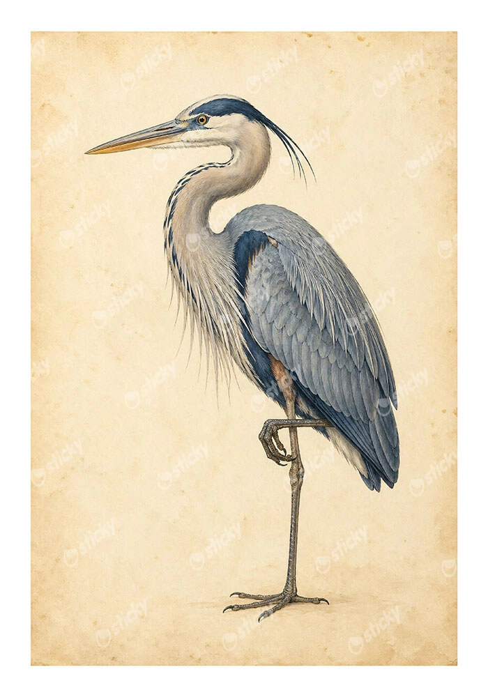 Poster VINTAGE DARK ACADEMIA STORK 3