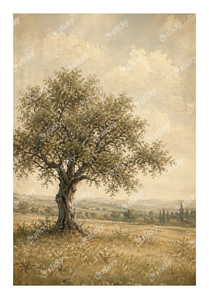 Poster VINTAGE DARK ACADEMIA TREE