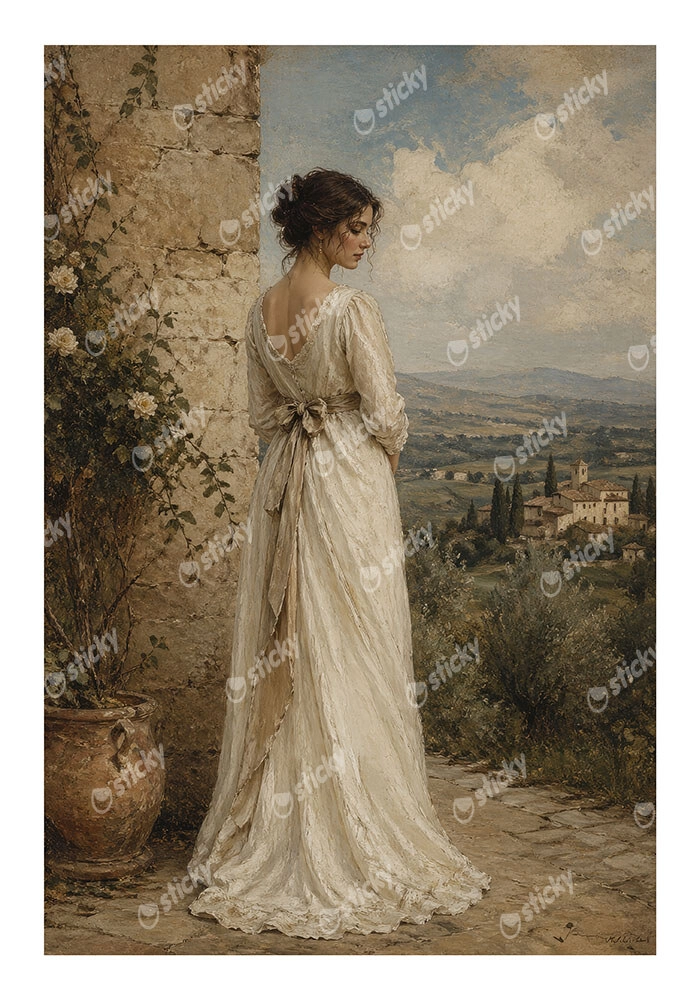 Poster VINTAGE DARK ACADEMIA WOMAN 2