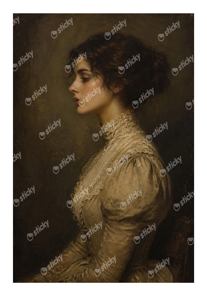 Poster VINTAGE DARK ACADEMIA WOMAN 3