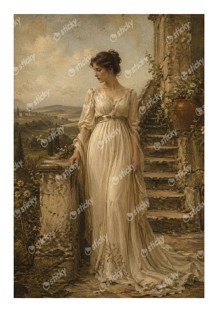 Poster VINTAGE DARK ACADEMIA WOMAN 5