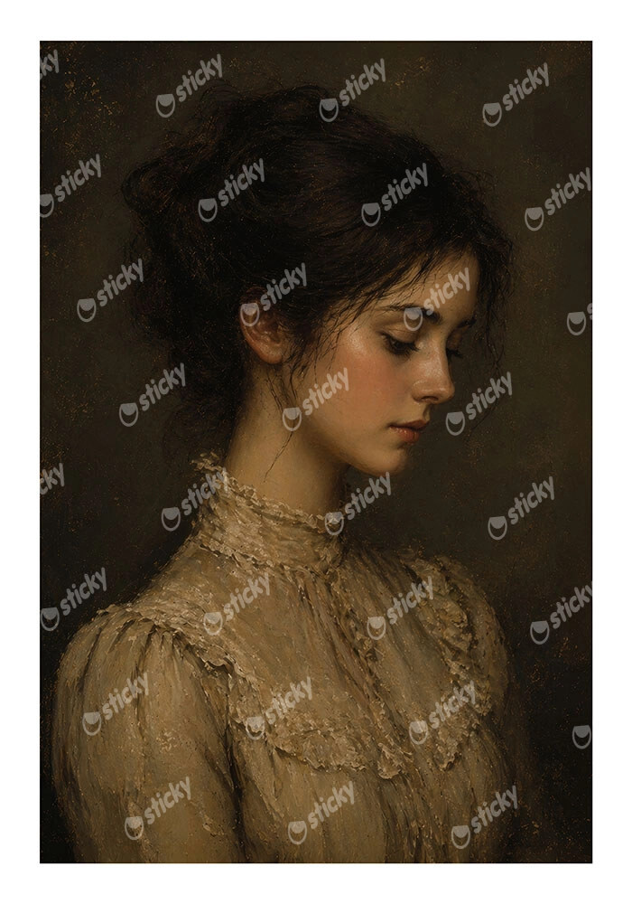 Poster VINTAGE DARK ACADEMIA WOMAN 6