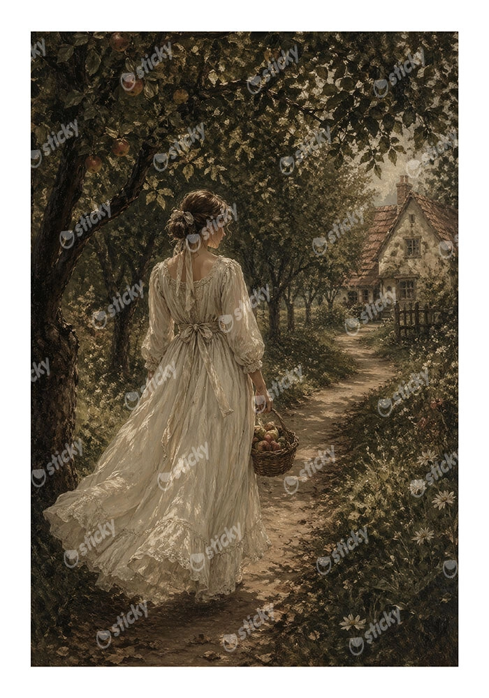 Poster VINTAGE DARK ACADEMIA WOMAN 9
