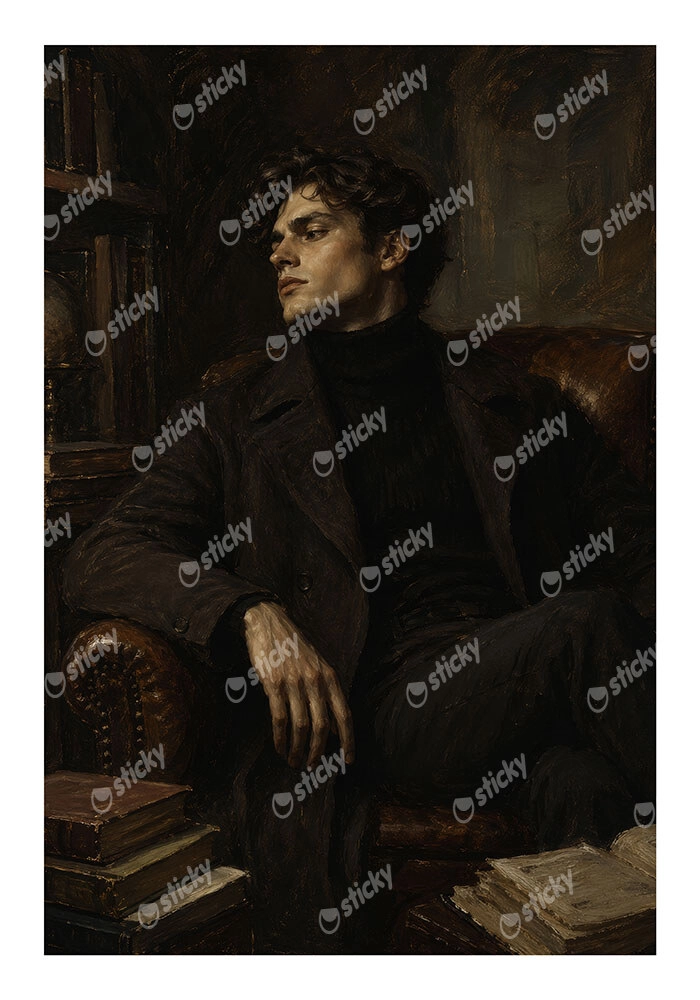 Poster VINTAGE DARK ACADEMIA WOMAN 13