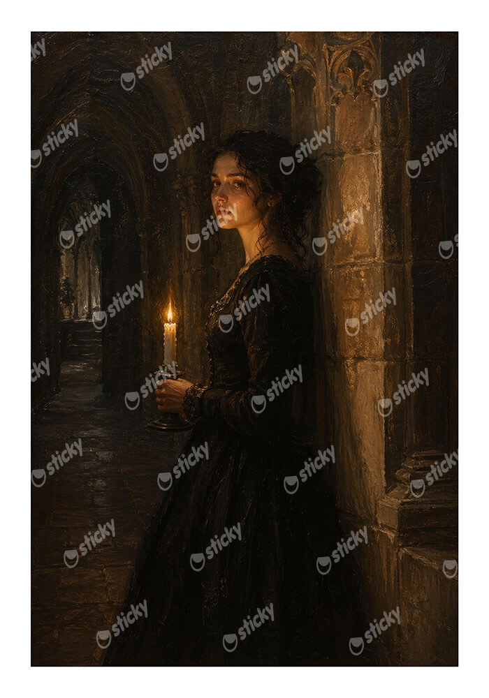 Poster VINTAGE DARK ACADEMIA WOMAN 15