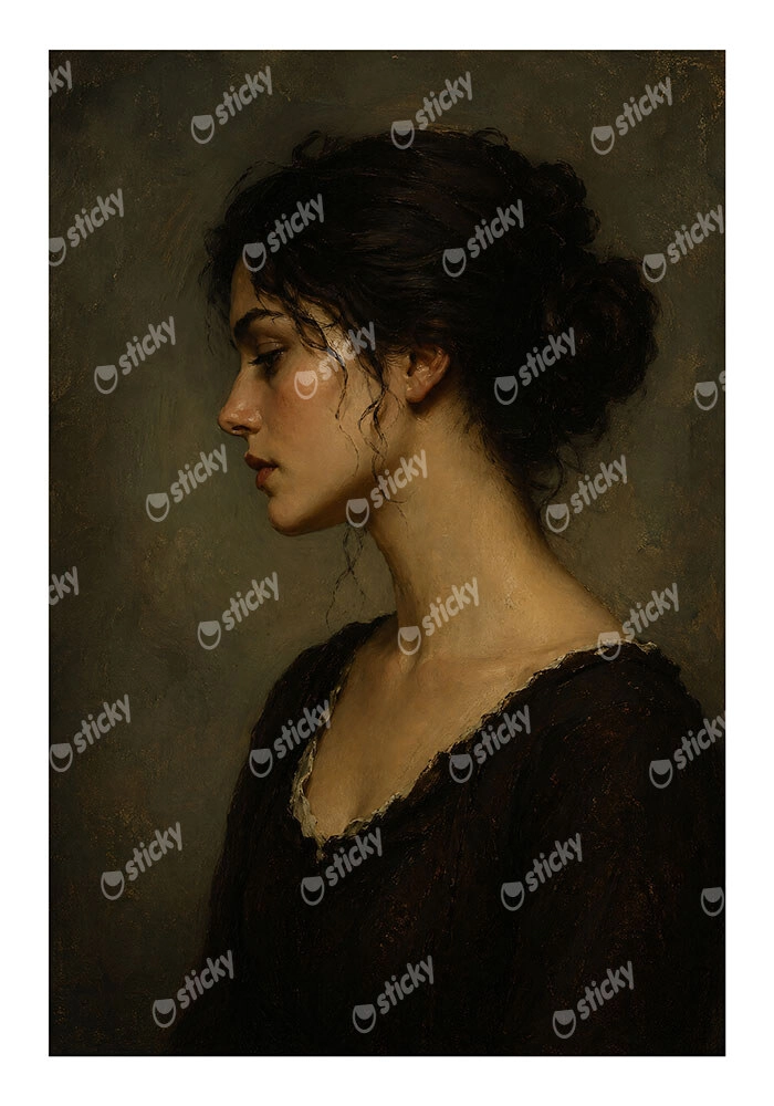 Poster VINTAGE DARK ACADEMIA WOMAN 18