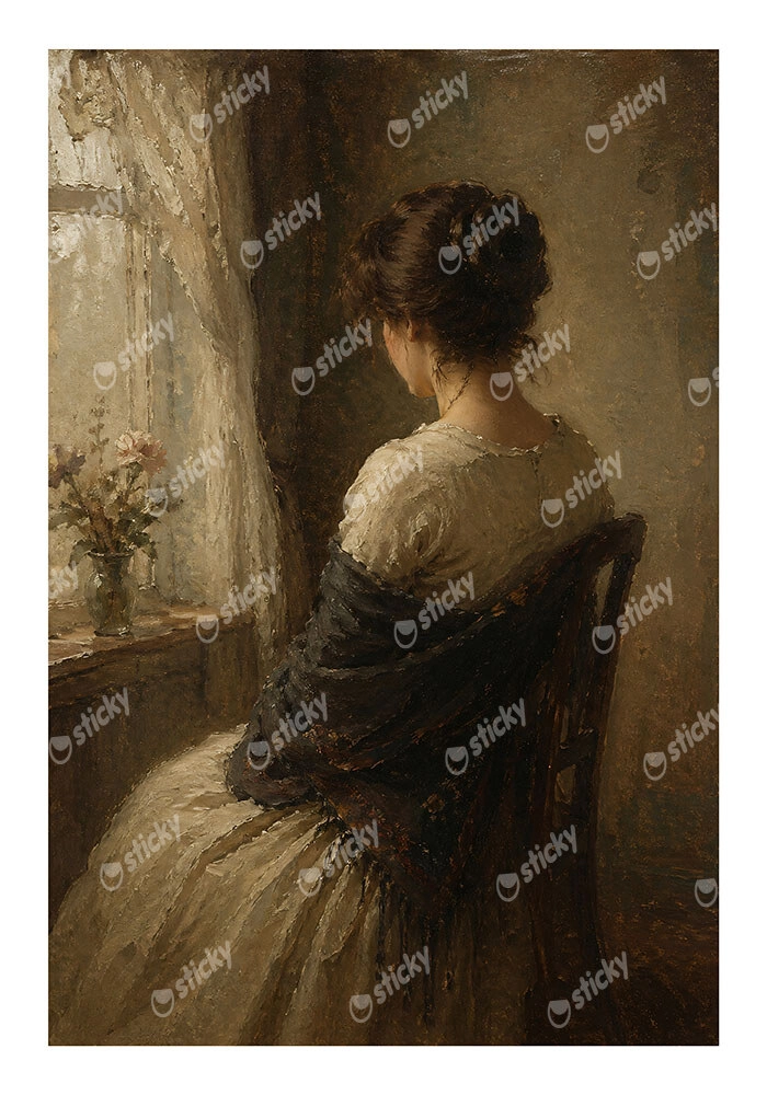 Poster VINTAGE DARK ACADEMIA WOMAN 20