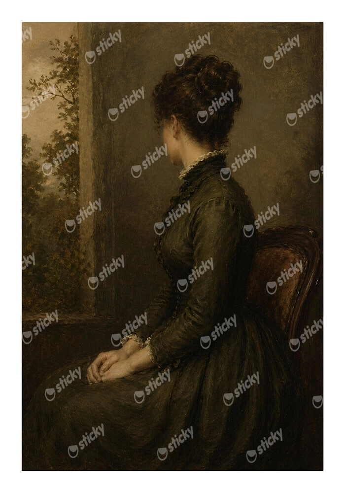 Poster VINTAGE DARK ACADEMIA WOMAN 21