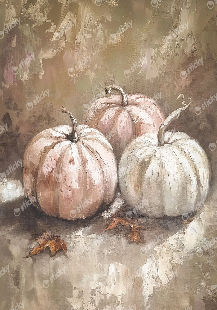 Πίνακας σε Καμβά VINTAGE AUTUMN HALLOWEEN PUMPKINS 11