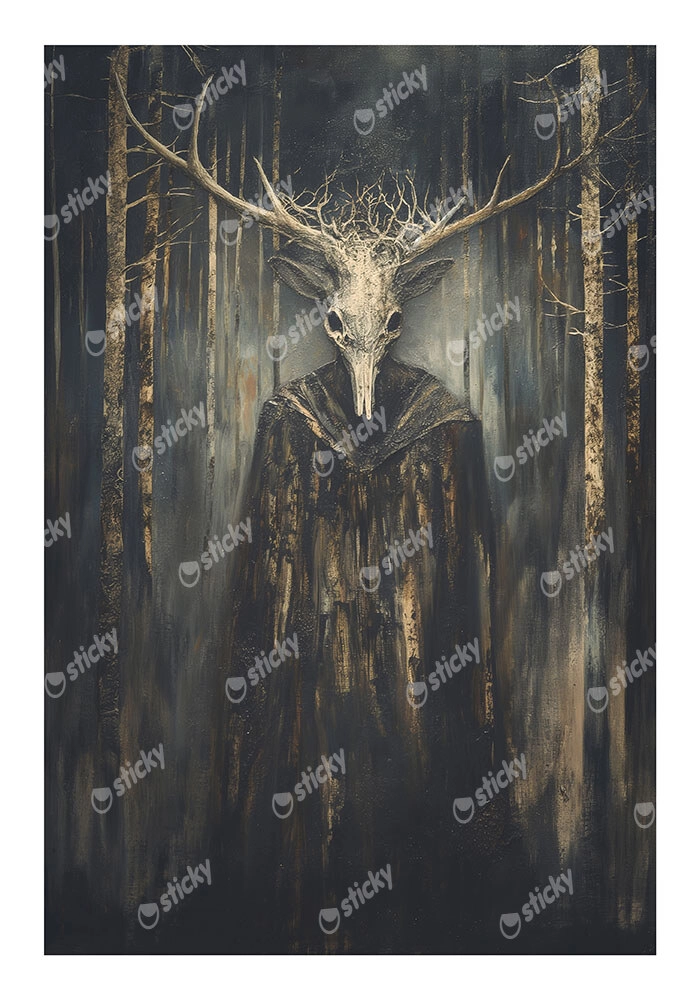 Poster VINTAGE AUTUMN HALLOWEEN DARK WITCH 3