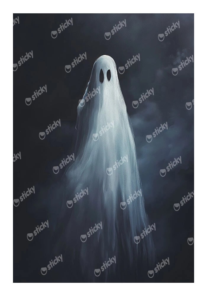 Poster VINTAGE AUTUMN HALLOWEEN GHOST 3