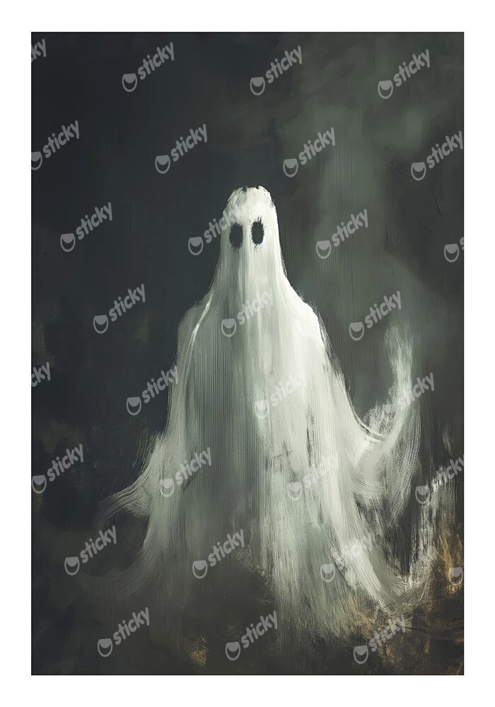 Poster VINTAGE AUTUMN HALLOWEEN GHOST 5