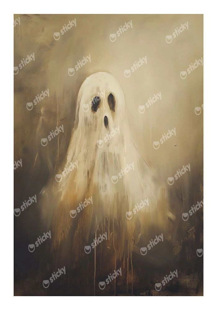 Poster VINTAGE AUTUMN HALLOWEEN GHOST 8