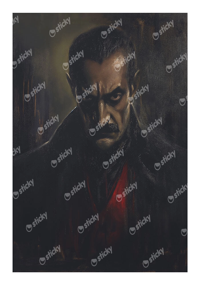 Poster VINTAGE AUTUMN HALLOWEEN VAMPIRE 2