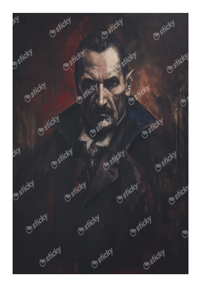 Poster VINTAGE AUTUMN HALLOWEEN VAMPIRE