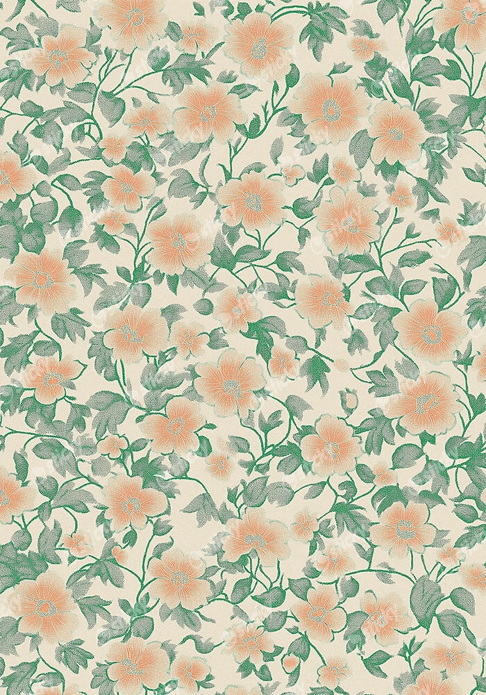 Πίνακας σε Καμβά ANTIQUE VINTAGE FLORAL PATTERN