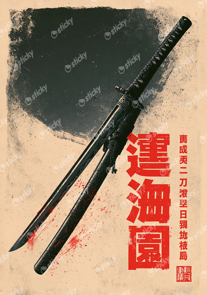 Πίνακας σε Καμβά JAPANESE KATANA