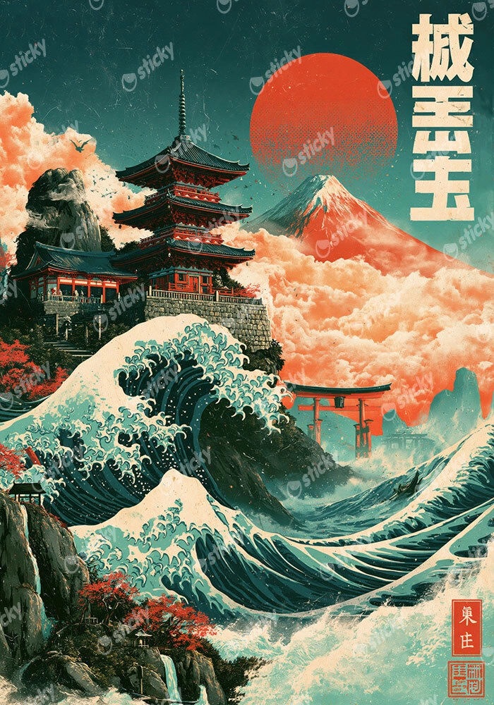 Πίνακας σε Καμβά JAPANESE SCENERY