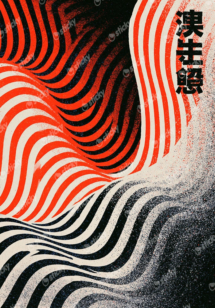 Πίνακας σε Καμβά JAPANESE WAVES