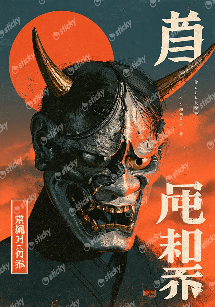 Canvas Print JAPANESE ONI DEMON 4