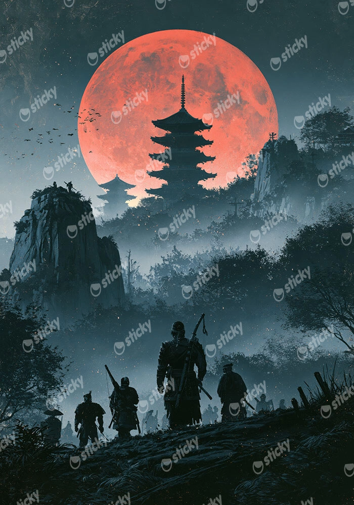 Πίνακας σε Καμβά JAPANESE WARRIORS