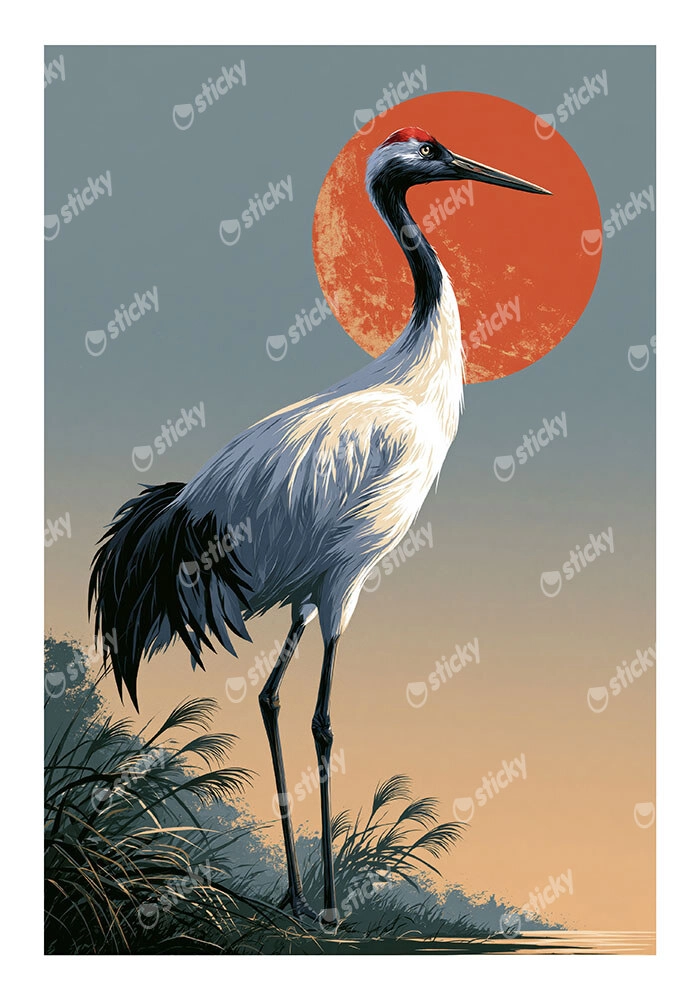 Poster JAPANESE CRANE 5