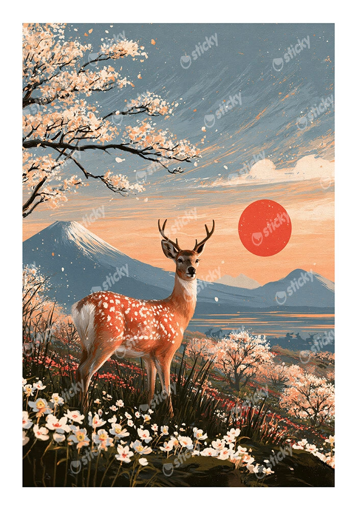 Poster JAPANESE DEER 2