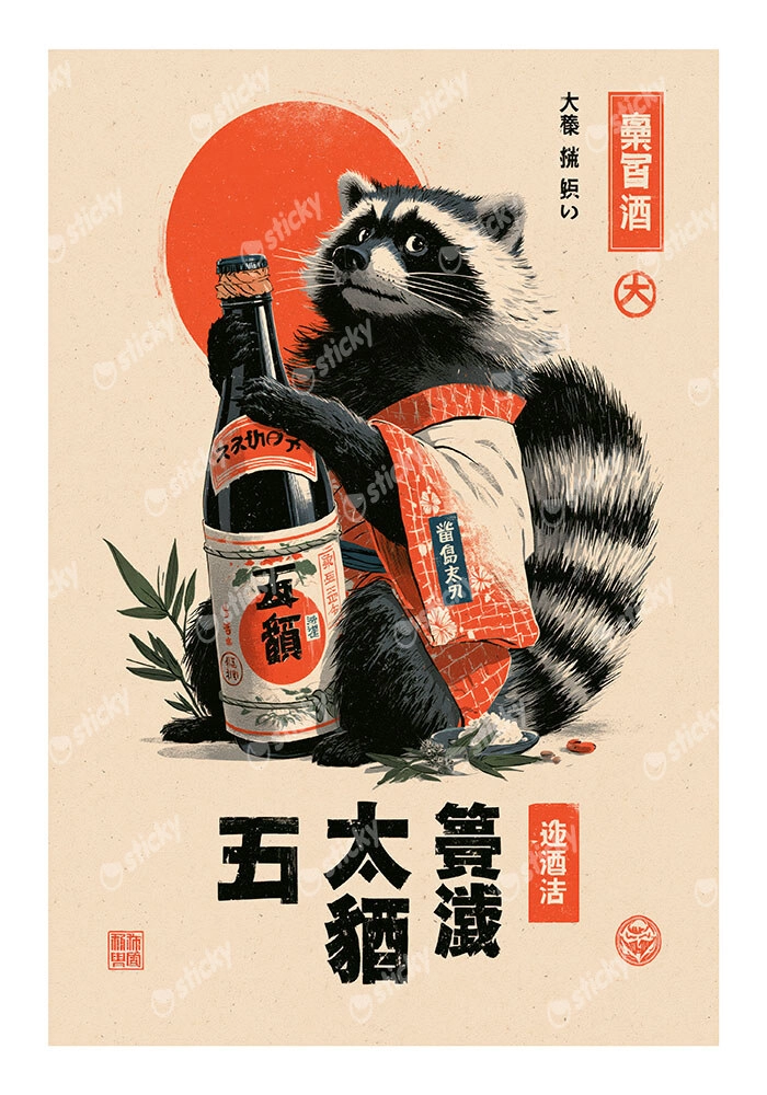 Poster JAPANESE DRINKING SAKE 2