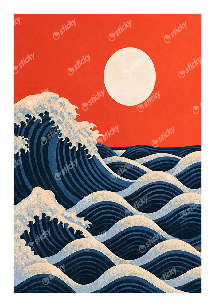 Poster JAPANESE GREAT WAVE 3