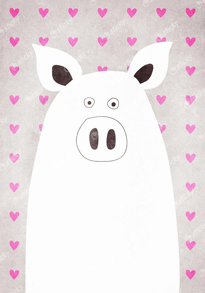 Πινακας σε καμβά CUTE PIG