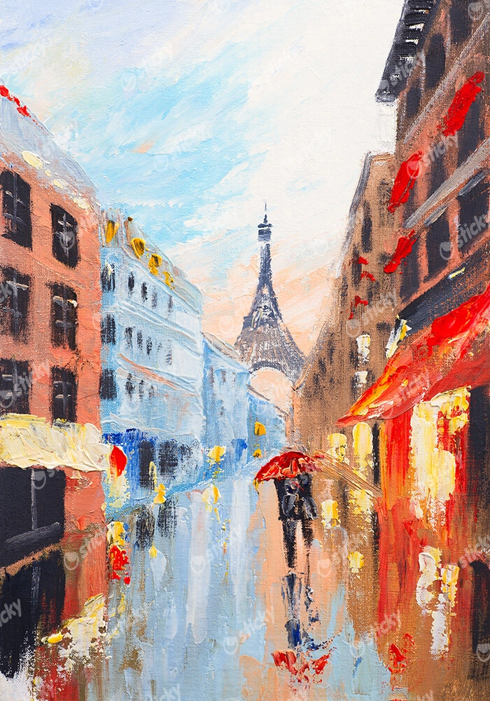 Πινακας σε καμβά PARIS WALK