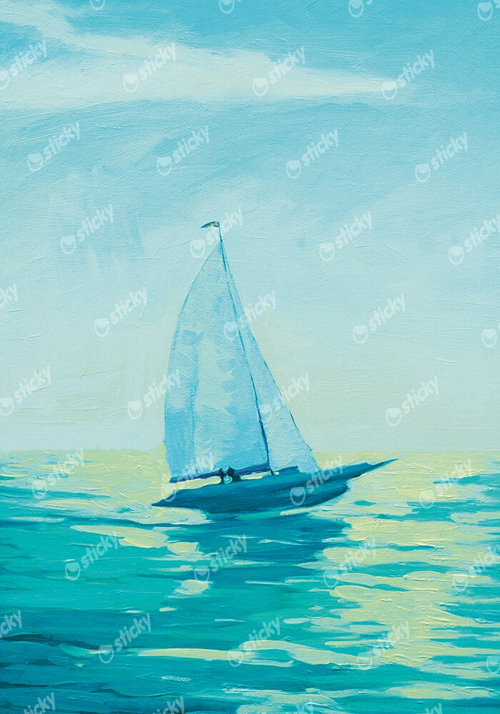 Πινακας σε καμβά SAILBOAT