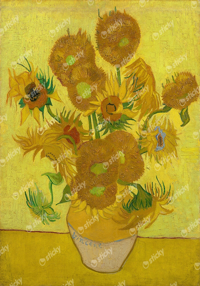 Πινακας σε καμβά VAN GOGH - SUNFLOWERS YELLOW