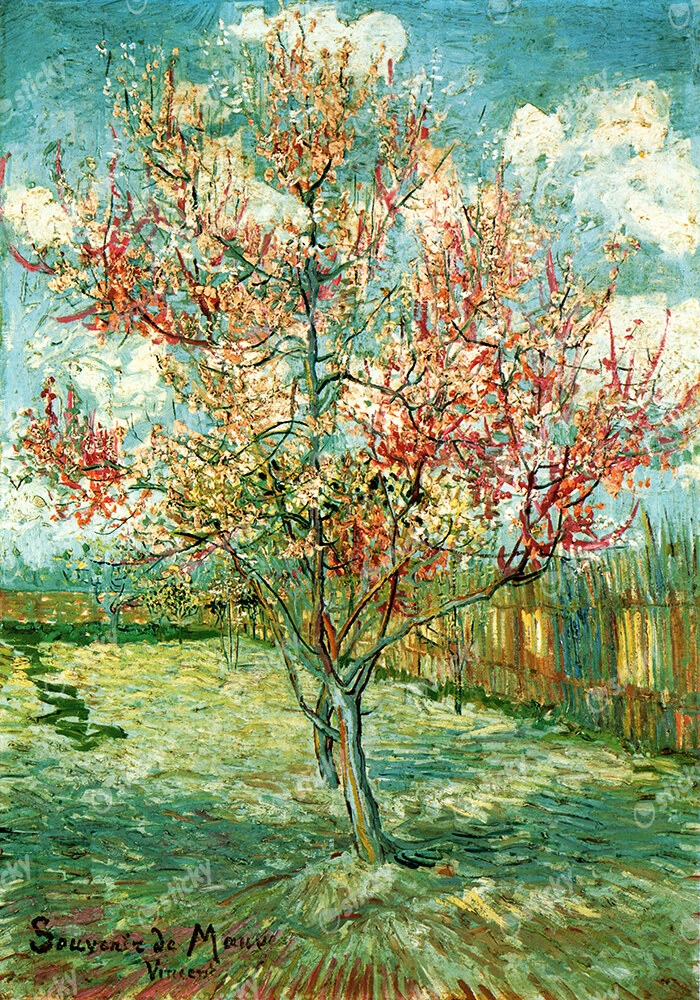 Πινακας σε καμβά VAN GOGH - PINK PEACH TREES
