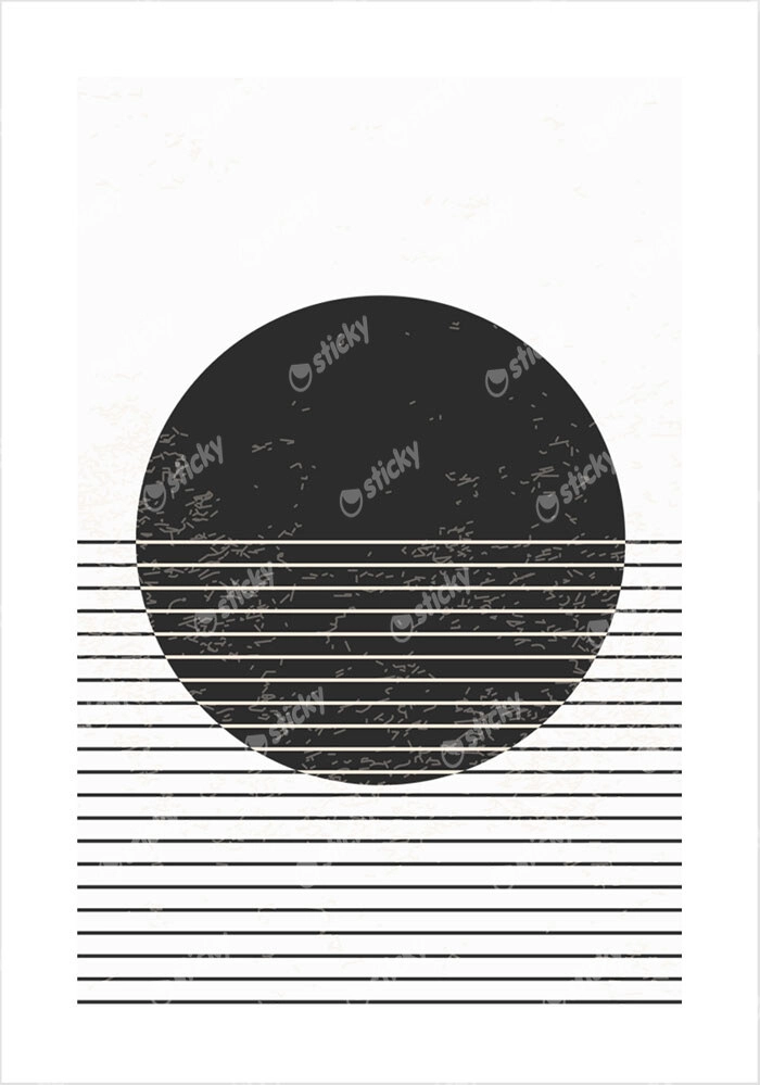 Πόστερ CIRCLE WITH LINES