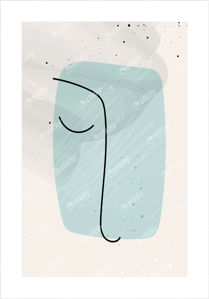 Πόστερ ABSTRACT PASTEL FACE