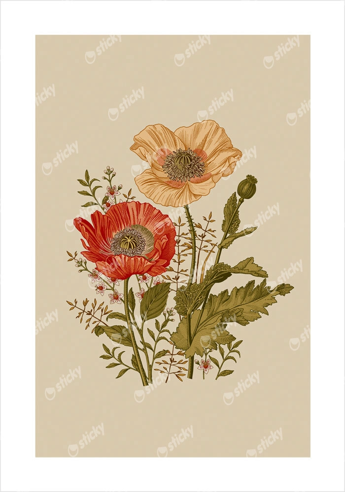 Πόστερ BAROQUE FLOWERS