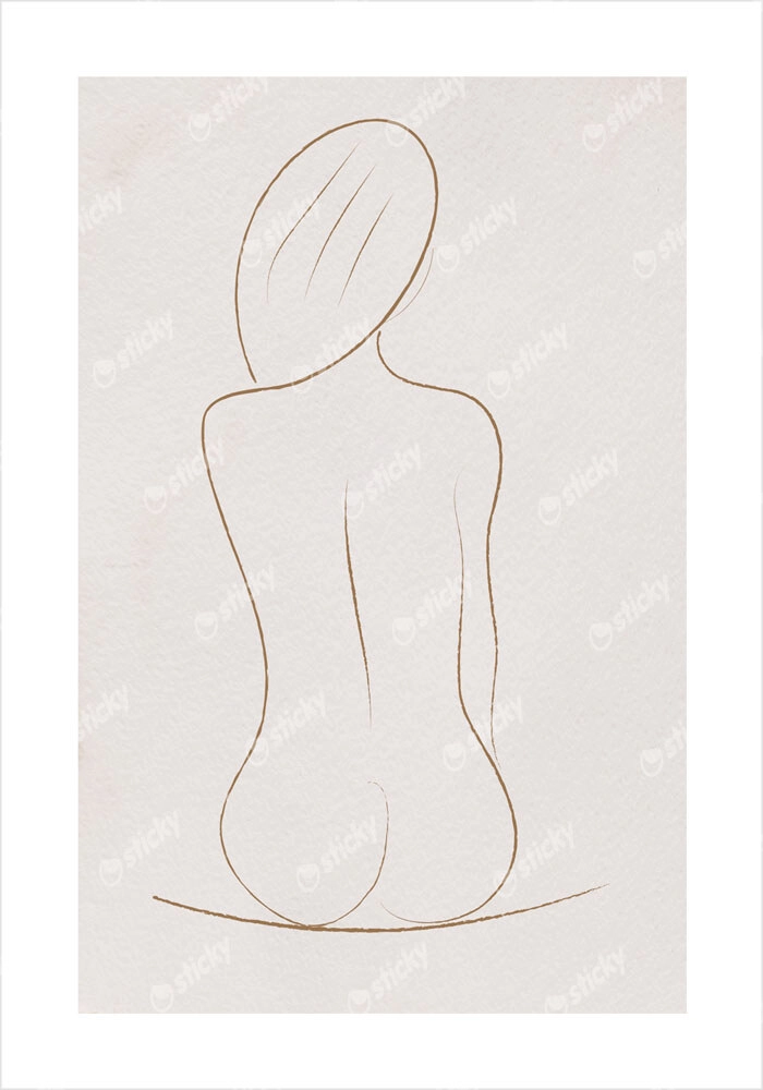 Πόστερ WOMAN LINE DRAWING