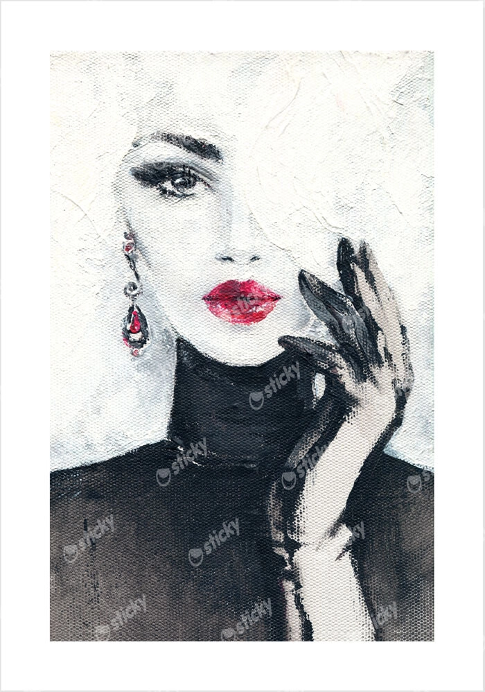 Πόστερ BEAUTIFUL WOMAN WATERCOLOR