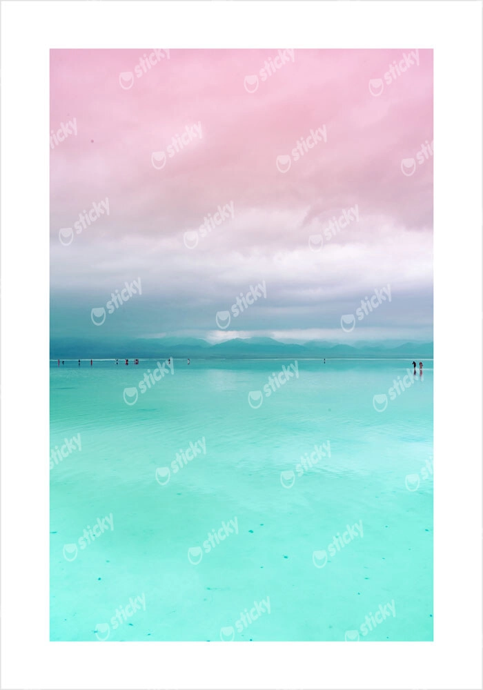 Πόστερ MINIMAL PINK AND CYAN