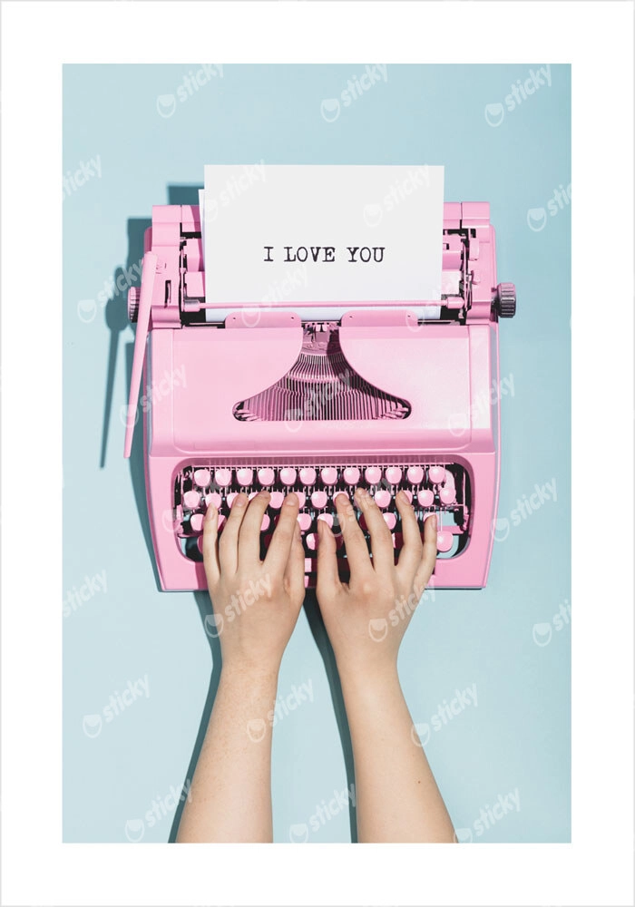 Πόστερ LOVE TYPEWRITER