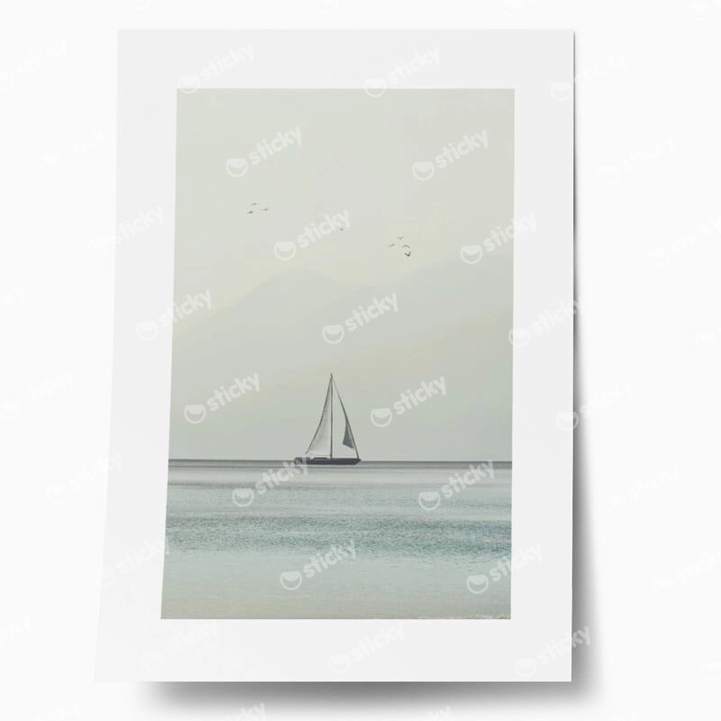 Πόστερ SAILBOAT IN THE OCEAN
