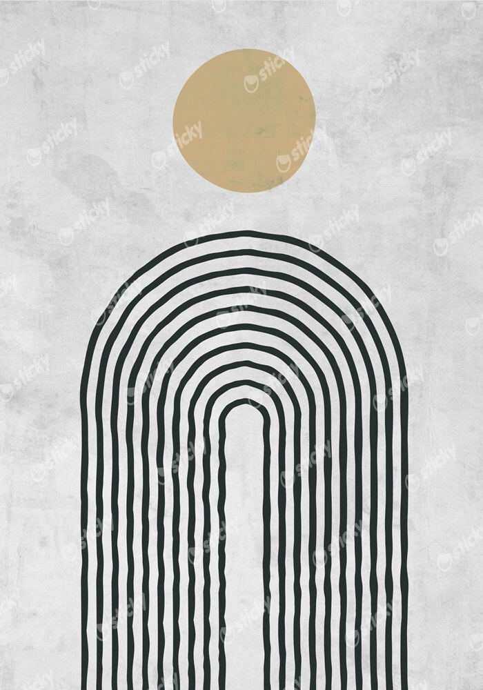 Πόστερ ABSTRACT CIRCLE AND LINES