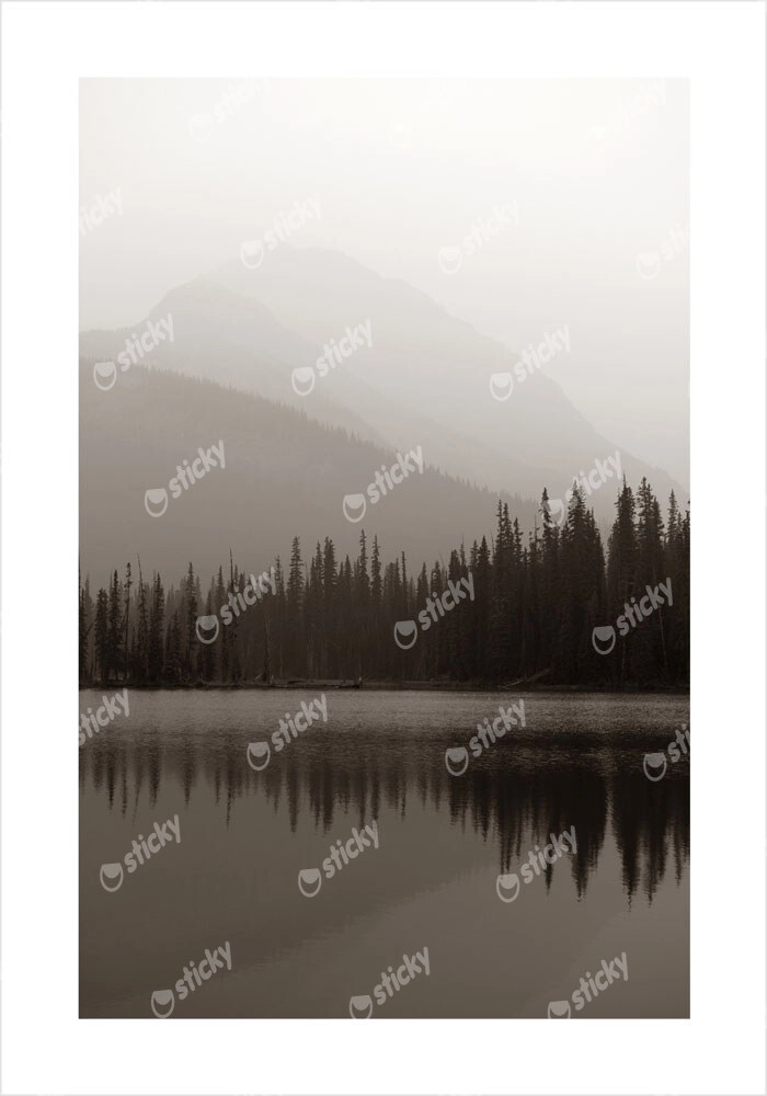 Πόστερ FOGGY MOUNTAIN LAKE