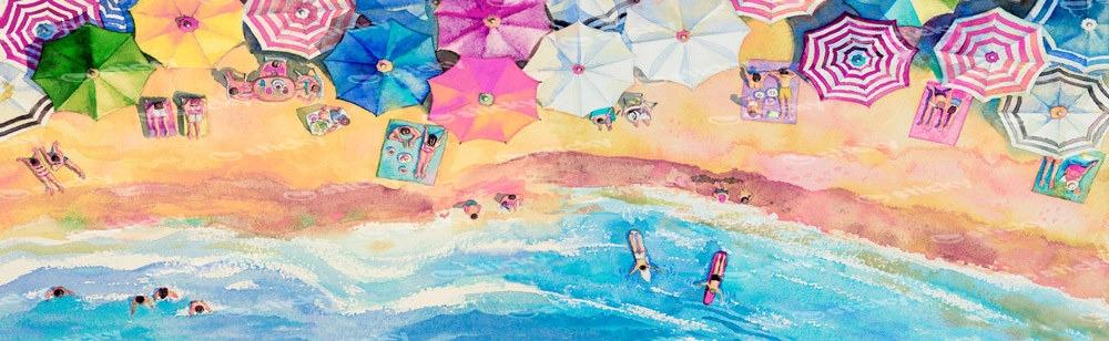 Πίνακας Πανοραμικός BEACH PAINTING