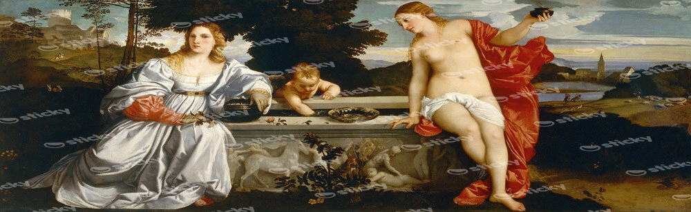 Πίνακας Πανοραμικός TITIAN SACRED AND PROFANE LOVE