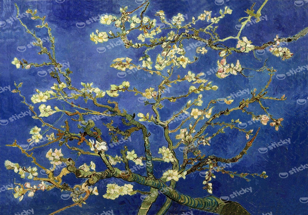 Πινακας σε καμβά VAN GOGH - ALMOND BLOSSOM BLUE