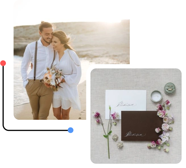 Ενα ερωτευμένο ζευγάρι και ένα προσκλητήριο γάμου