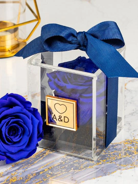 Δώρο επετείου για γυναίκα - Παντοτινό τριαντάφυλλο σε μπλe χρώμα
        loading=