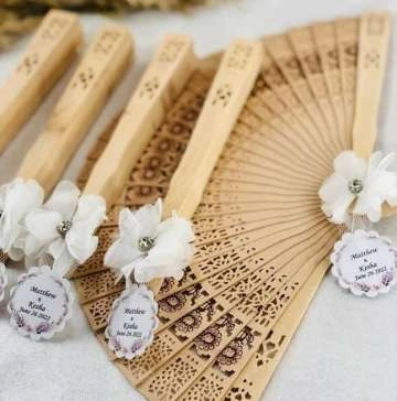 Φυσική χειροποίητη βεντάλια raffia για boho εκδηλώσεις